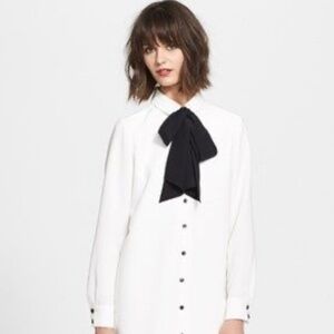 Kate Spade White and Black Tie Dress